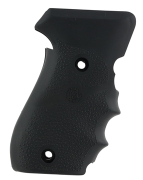 Picture of Hogue OverMolded Grip Cobblestone Black Rubber with Finger Grooves for Sig P220 20000