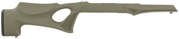 Picture of Hogue Tactical Thumbhole Stock made of Synthetic Material with OD Green Overmolded Rubber Finish for Ruger 10/22 (.920"D Barrel) Right Hand 22270