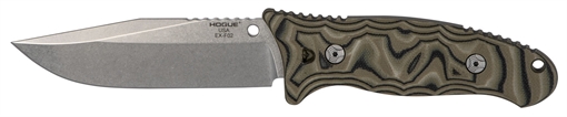 Picture of Hogue EX-F02 4.50" Fixed Clip Point Plain Tumble Polish 154CM SS Blade/ G-Mascus Green G10 Handle 35278