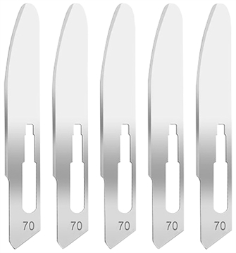 Picture of Hogue Expel Replacement Blades High Carbon Steel Blade #70 5 Blades 35887