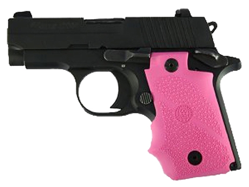 Picture of Hogue Rubber Grip Pink with Finger Grooves for Sig P238 38007