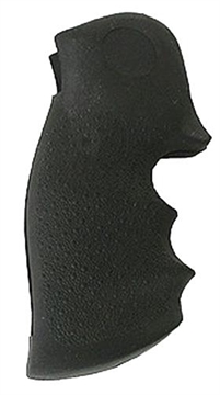 Picture of Hogue OverMolded Monogrip Black Rubber with Finger Grooves for Colt Python 46000