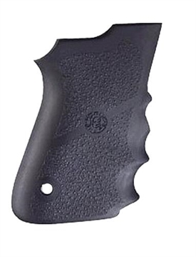Picture of Hogue Rubber Grip Black Rubber with Finger Grooves for S&W 6906, Shorty 40, 4013 TSW 69000