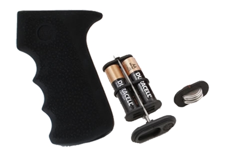 Picture of Hogue Rubber Grip Cobblestone Black Rubber with Finger Grooves & Storage for AK-47, AK-74 (Batteries Not Included) 74010