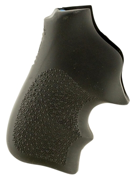 Picture of Hogue Tamer Cushion Black Rubber Grip with Finger Grooves for Ruger LCR, LCRx 78020