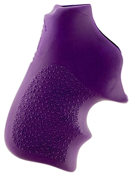 Picture of Hogue Tamer Cushion Purple Rubber Grip with Finger Grooves for Ruger LCR, LCRx 78026