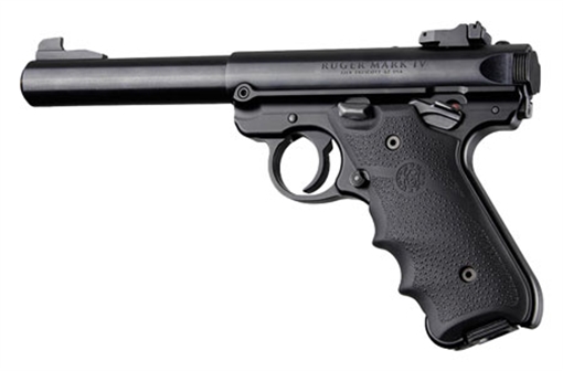Picture of Hogue Rubber Grip Black with Finger Grooves for Ruger Mark IV 79000