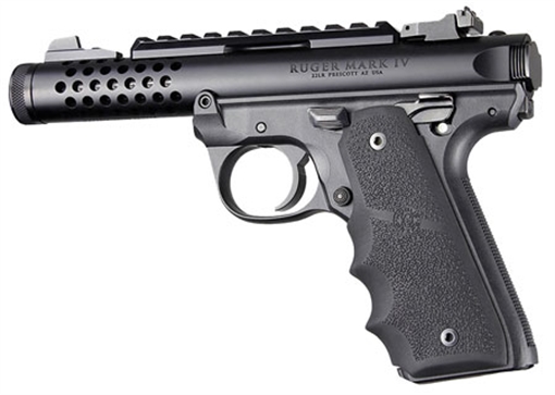 Picture of Hogue Rubber Grip Black with Finger Grooves for Ruger Mark IV 22/45 79080