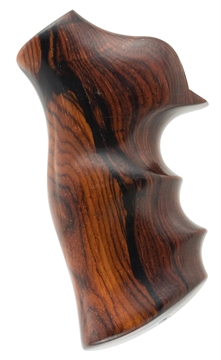 Picture of Hogue Fancy Hardwood Brown Cocobolo Hardwood with Finger Grooves for Ruger GP100, Super Redhawk 80800