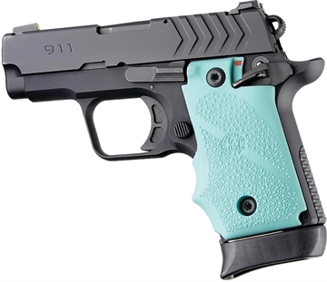 Picture of Hogue Ambi Safety Rubber Grip for Springfield Armory 911- Aqua 48084