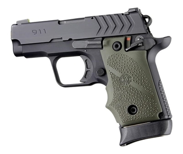 Picture of Hogue Ambi Safety Rubber Grip for Springfield Armory 911- OD Green 48081