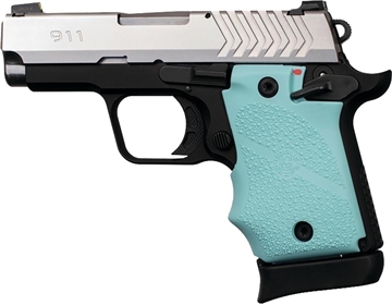 Picture of Hogue Ambi Safety Rubber Grip for Springfield Armory 911 9mm- Aqua 49084
