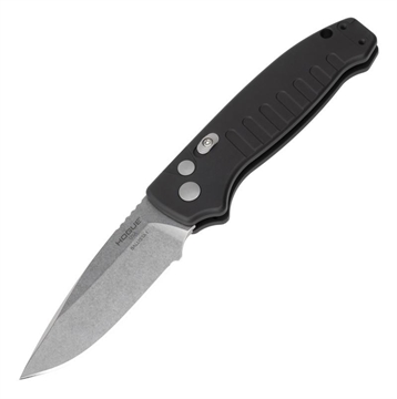 Picture of Hogue Ballista I Automated Folder Knife 3 1/2" Drop Point Blade Black 7431081 64136