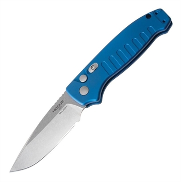 Picture of Hogue Ballista I Automated Folder Knife 3 1/2" Drop Point Blade Blue 7431080 64133