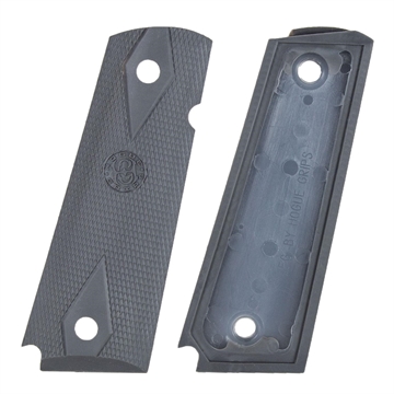 Picture of Hogue Colt Government Grips .45 1911 Rubber Grips Panels Checkered - Pewter 45012