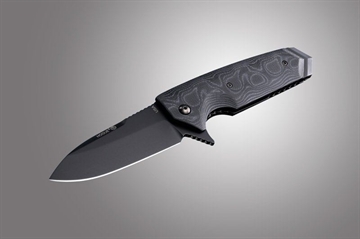 Picture of Hogue EX-02 3.75 inch Flipper G10 Scales G-Mascus Black Folder Spear Point Blade HOG-34219