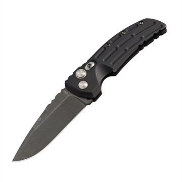 Picture of Hogue EX-A01 3.5 inch Alum Frame Matte Black Automatic Folder Drop Point Blade HOG-34136