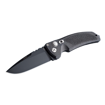 Picture of Hogue EX-A03 3.5" Automatic Folder: Black Cerakote Drop Point Blade Matte Black Polymer Frame 034330