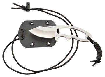 Picture of Hogue EX-F03 Neck Knife 2.25 inch Clip Point Blade Tumble Finish 5.5 inch OAL Black Sheath HOG-35370