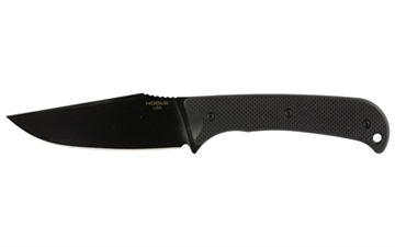 Picture of Hogue Extrak XL, Fixed Blade Knife, CPM M4 Steel, Plain Edge, 3.9" Clip Point Blade, Cerakote Finish, Black G-10 Handle, Black Blade, Includes Sheath 35854