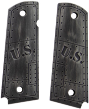 Picture of Hogue Govt. Model Aluminum - 1911 U.S. Green Distressed Grip 00824-EXLTRP