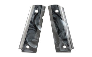 Picture of Hogue Polymer Grip, 1911 Govt Model, Ambi Cut, Black-Pearlized 7431083 45418