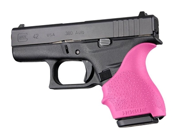Picture of Hogue HandAll Beaver Tail Grip Sleeve Glock 42 43 Pink 18207