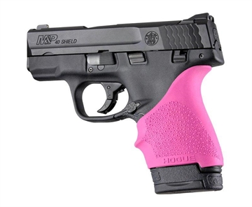Picture of Hogue HandAll Beaver Tail Grip Sleeve S&W M&P Shield Ruger LC9 Glock 26/27 Pink 18407