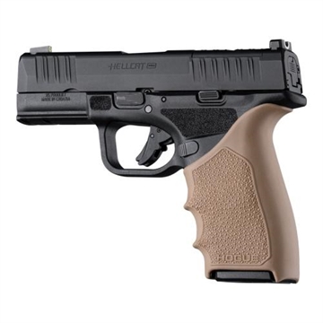 Picture of Hogue HandAll Beaver Tail Handgun Grip Sleeve Springfield Armory Hellcat Pro FDE 18323