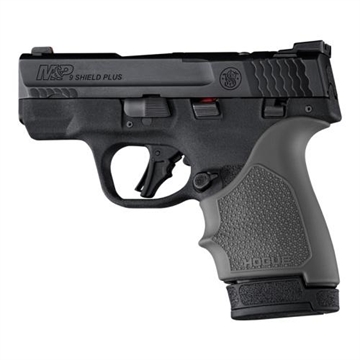 Picture of Hogue HandAll Beaver Tail Handgun Grip Sleeve S&W M&P 9 Shield Plus Slate Grey 18412