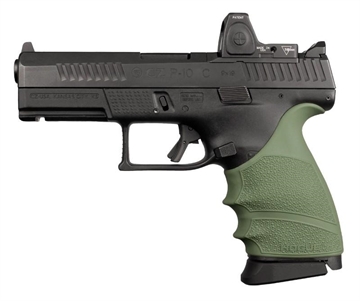 Picture of Hogue HandAll Beavertail Grip Sleeve CZ P-10 Compact 9mm - OD Green 17811