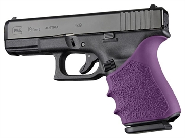 Picture of Hogue HandAll Beavertail Grip Sleeve Glock 19 23 32 38 Gen 1-2-5 Purple 17056