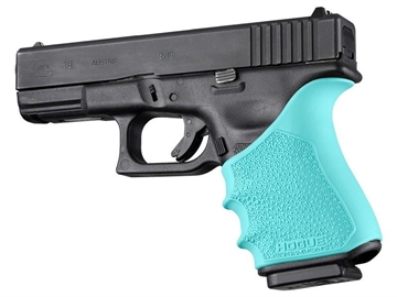 Picture of Hogue HandAll Beavertail Grip Sleeve Glock 19 23 32 38 Gen 3-4 Aqua 17044