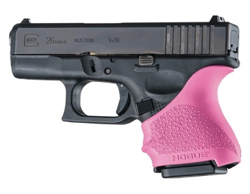 Picture of Hogue HandAll Beavertail Grip Sleeve Glock 26/27-Pink 18607