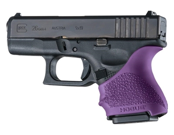Picture of Hogue HandAll Beavertail Grip Sleeve Glock 26/27-Purple 18606