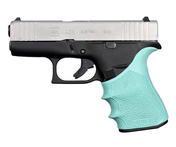Picture of Hogue HandAll Beavertail Grip Sleeve Glock 43X 48 - Aqua 18214