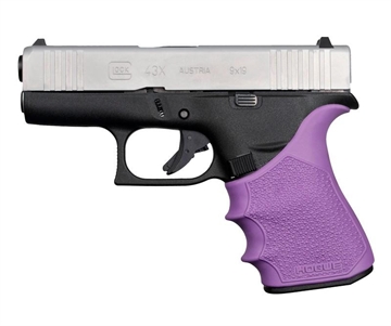 Picture of Hogue HandAll Beavertail Grip Sleeve Glock 43X 48 - Purple 18216