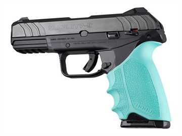 Picture of Hogue HandAll Beavertail Grip Sleeve Ruger Security 9 Aqua 17704