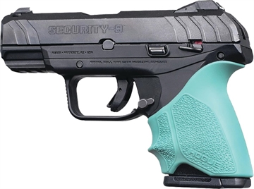 Picture of Hogue HandAll Beavertail Grip Sleeve Ruger Security 9 Compact - Aqua 17714