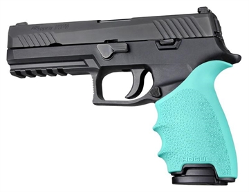 Picture of Hogue HandAll Beavertail Grip Sleeve Sig Sauer P320 Aqua 17604