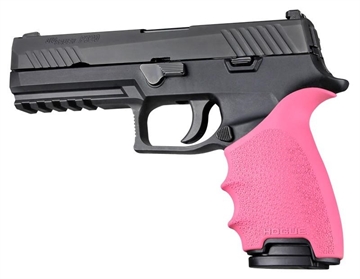 Picture of Hogue HandAll Beavertail Grip Sleeve Sig Sauer P320 Pink 17607