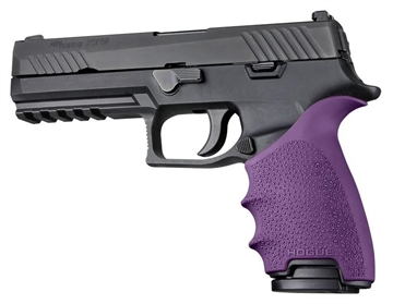 Picture of Hogue HandAll Beavertail Grip Sleeve Sig Sauer P320 Purple 17606