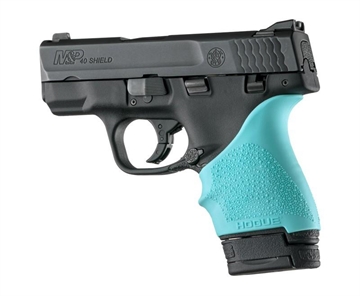 Picture of Hogue HandAll Beavertail Grip Sleeve S&W M&P Shield Ruger LC9-Aqua 18404