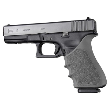 Picture of Hogue HandAll Beavertail Handgun Grip Sleeve for Glock 17 Gen 3-4 Slate Grey 17032