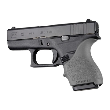 Picture of Hogue HandAll Beavertail Handgun Grip Sleeve for Glock 42 43 Slate Grey 18202