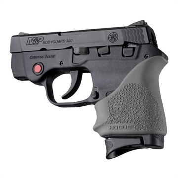 Picture of Hogue HandAll Beavertail Handgun Grip Sleeve for S&W Bodyguard 380/Taurus TCP & Spectrum Slate Grey 18502