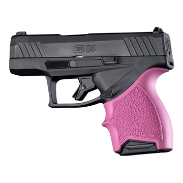 Picture of Hogue HandAll Beavertail Handgun Grip Sleeve for Taurus GX4/GX4L Pink 18727