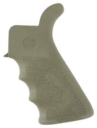 Picture of HOGUE RUBBER OVERMOLD GRIP PISTOL AR15/M16 FINGER GROOVES W/ BEAVER TAIL OD GREEN 15021