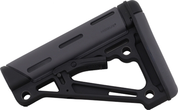 Picture of Hogue Hogue OverMolded Collapsible Buttstock Grey fits Mil-Spec Buffer Tubes 15540