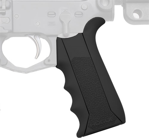 Picture of Hogue Modular Overmolded Black Rubber Pistol Grip with Finger Grooves Fits AR-15/M16 13040